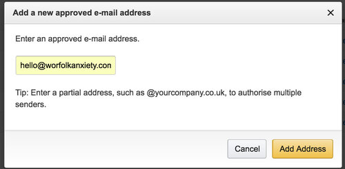 Add a new approved e-mail address for Kindle