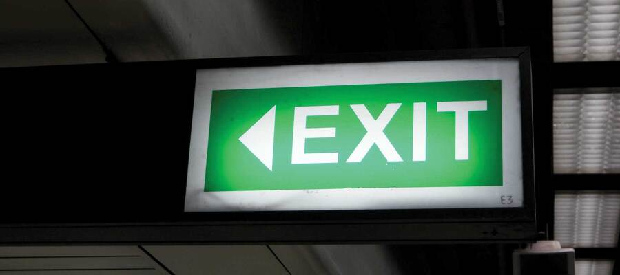 Exit sign