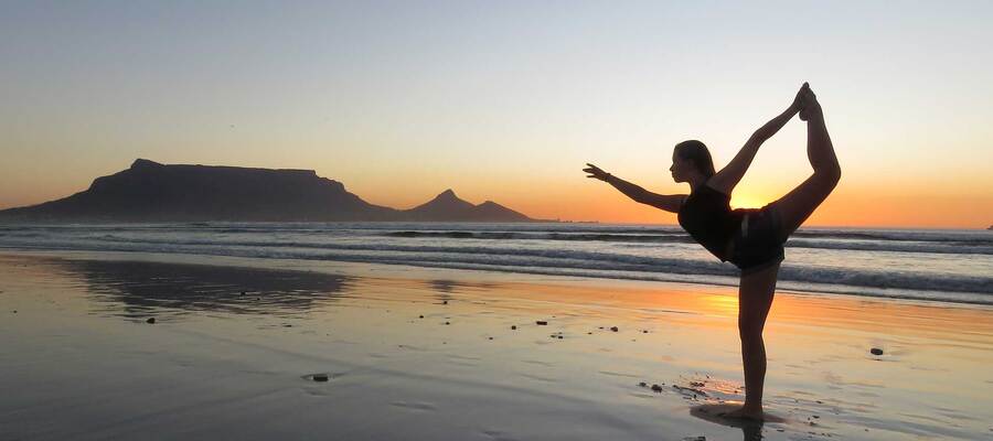 Yoga on the beach