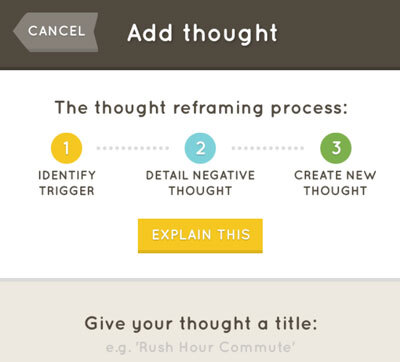 Thought reframing using the Companion app